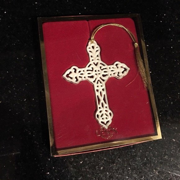 Lenox Other - Beautiful Lenox Pierced Cross Ornament Decoration Easter Mother’s Day